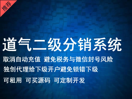 益阳市道气二级分销系统 分销系统租用 微商分销系统 直销系统